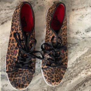 Women’s size 10 cheetah print vans